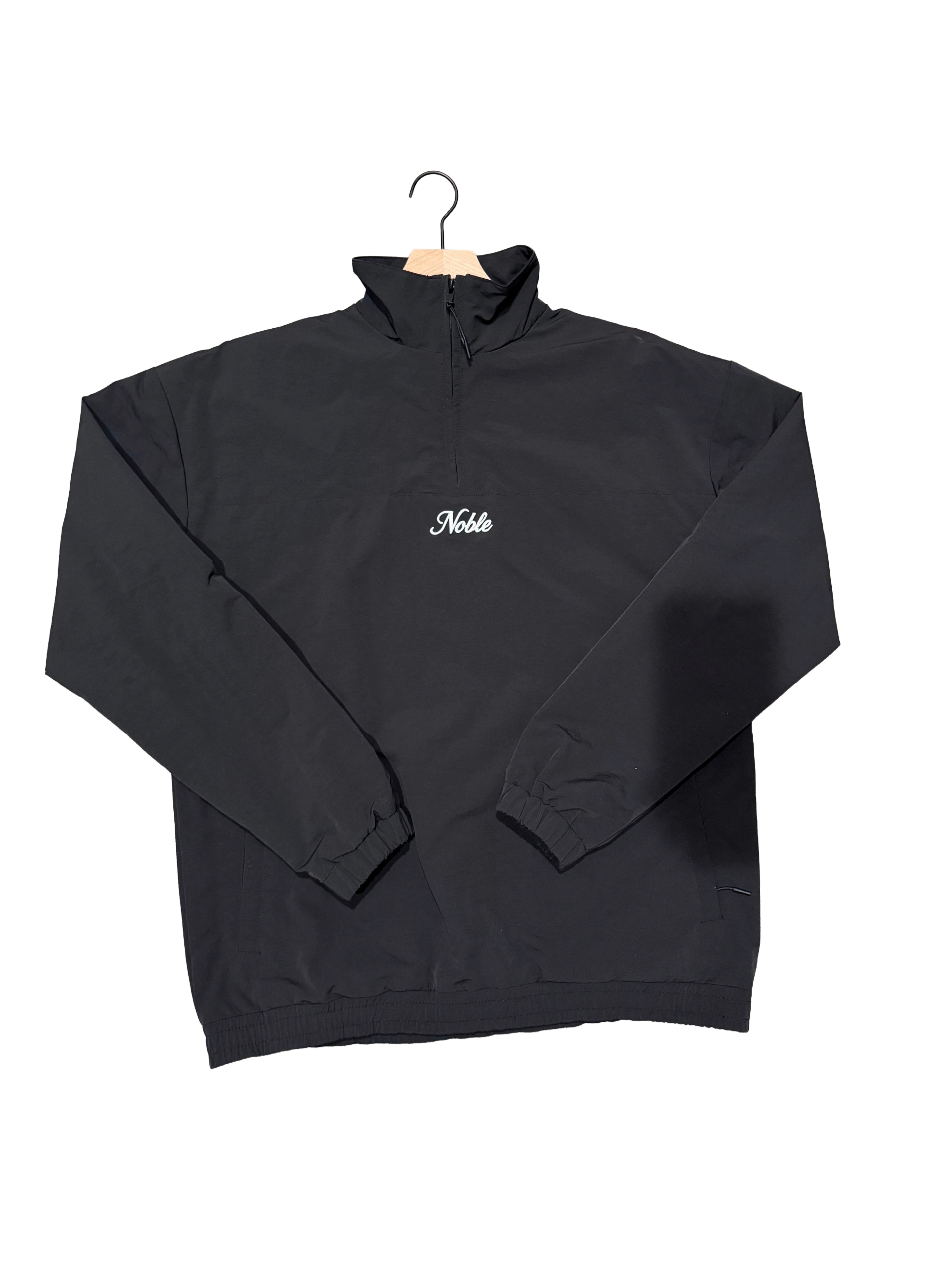 Nylon Quarter Zip - Black