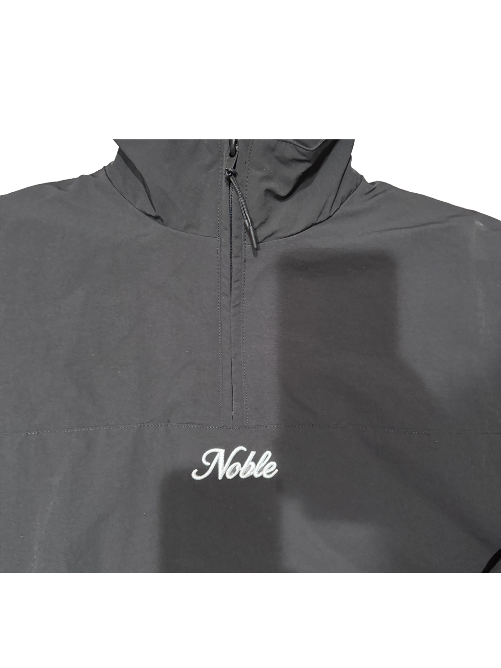 Nylon Quarter Zip - Black